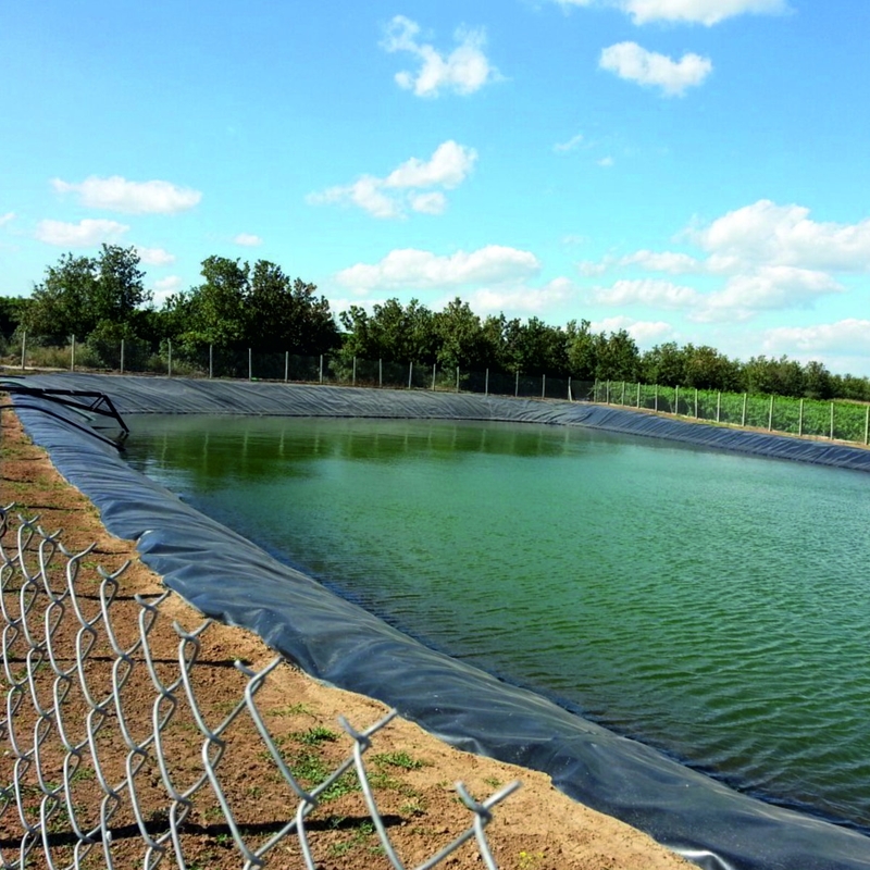 Outdoor Polyethylene Fish Farm Geomembrane Pond Liner HDPE Containment Liner Pond Liner Besar Waterproof Geomembrane Pond Liner