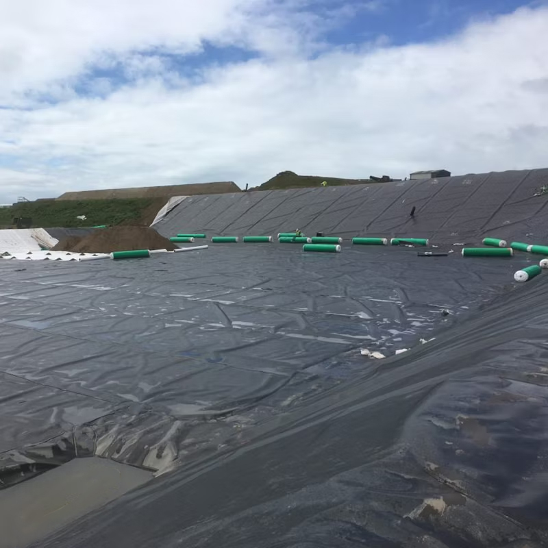 Harga Pabrik 100% Virgin Polyethylene Densitas Tinggi Anti-Seepage Waterproof Smooth Textured HDPE Geomembrane Pond Liner untuk Landfill Mining Dam Air Danau Pond Liner