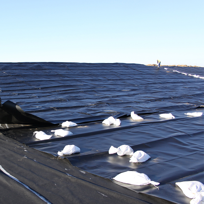 Harga Pabrik 100% Virgin Polyethylene Densitas Tinggi Anti-Seepage Waterproof Smooth Textured HDPE Geomembrane Pond Liner untuk Landfill Mining Dam Air Danau Pond Liner