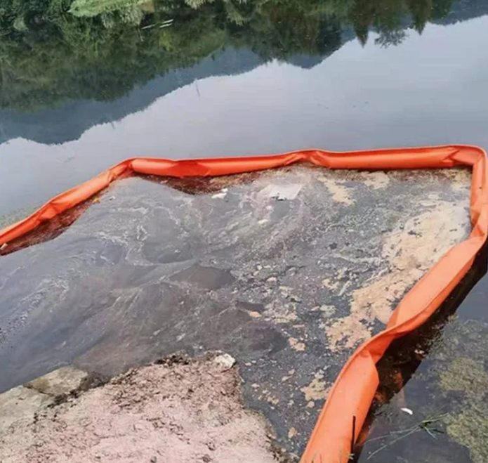 Silt Curtain PVC Floating Silt Curtain Containment Boom Eco Friendly Oil Spilling Boom Floating Silt Curtain untuk Lingkungan Air