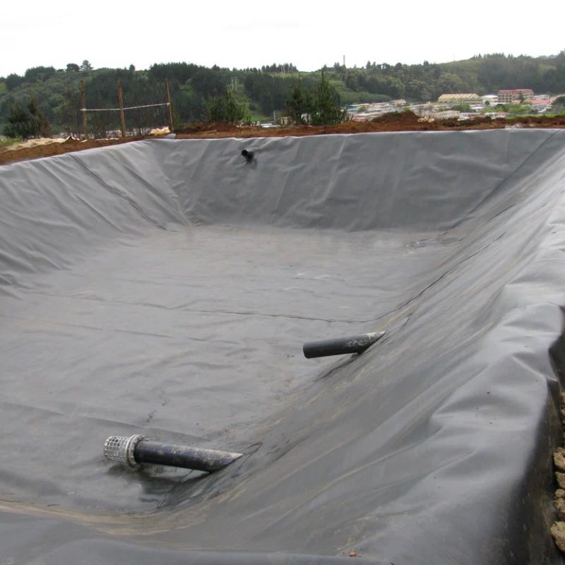 Hard Black Liner Hdpe Waterproof Pond Liner Geomembrane Polyethylene Harga Pabrik untuk Dijual