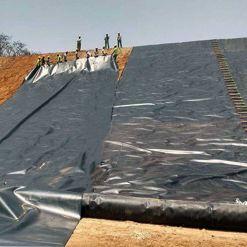 0.3mm/0.4mm/0.6mm/0.75mm/1mm/1.4mm/1.5mm 20mil 30mil 40mil HDPE Geomembrane Pond Liner / Geomembrane Produsen Pabrik Distributor Harga