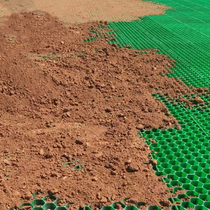 38mm 48mm 68mm Plastik Grass Grid Paver Gravel Stabilizer Grid untuk jalan masuk, tempat parkir