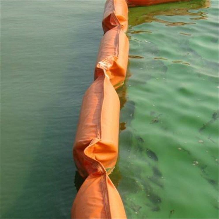 Pvc Floating Silt Curtain Bubuk Inflatable Dipenuhi Container Minyak Boom Floating Silt Curtain Kontrol Polusi Layar Penghalang Keruh Sampah Floating Silt Curtain