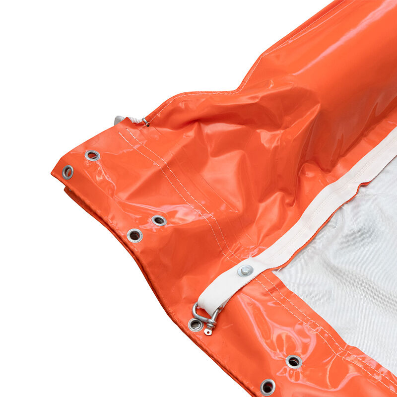 Tirai Lumpur Apung Pengendalian Pencemaran Air, Oil Boom PVC, Tirai Lumpur Apung Akuatik yang Dapat Ditembus