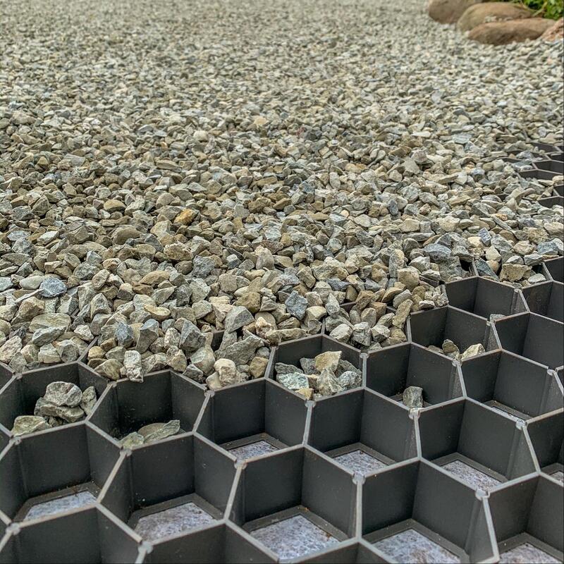 HDPE Plastik Grass Grid untuk Grass Paving Parking Lot Slope Erosion Control Stabilisasi Tanah Paver Gravel dan Landscaping Grass Grid Plastik